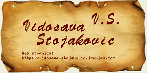 Vidosava Stojaković vizit kartica